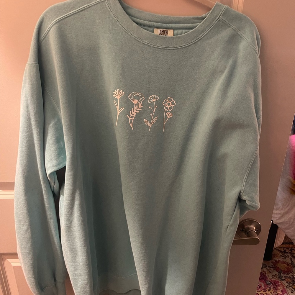 Chin Up Apparel Women's Blue Sweater